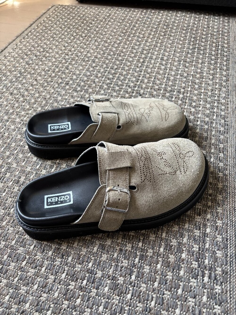 KENZO Suede Clogs